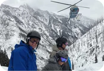 heli skiing