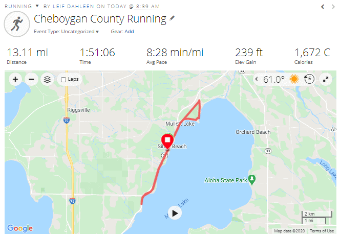 2020 Half Marathon Cheboygan