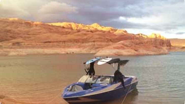 wakeboard boat powell lake